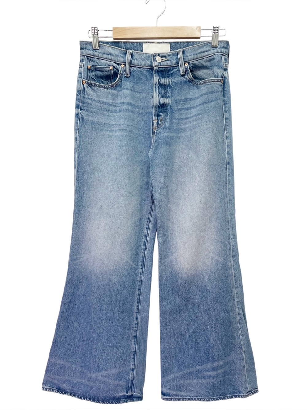 MOTHER Superior The Tomcat Roller Jeans Sz 29 Pretty Is As Pretty Does Wide Leg - Picture 2 of 16